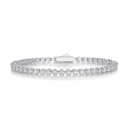 Starlight Moissanite 925 Silver Bracelet