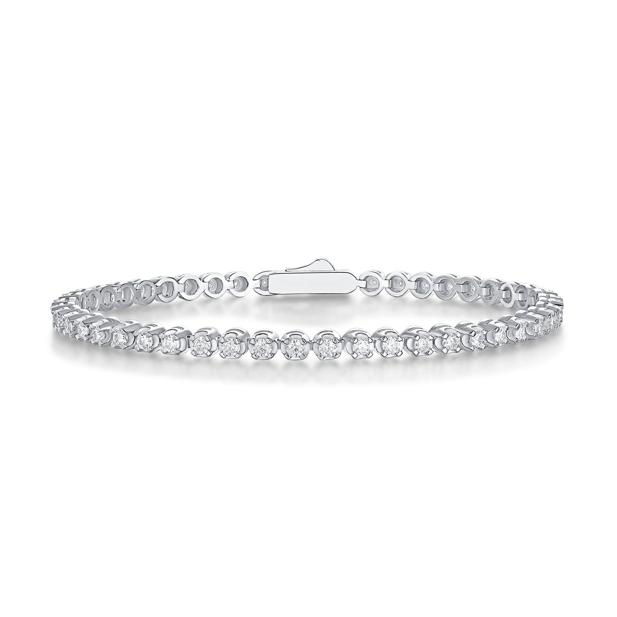 Starlight Moissanite 925 Silver Bracelet