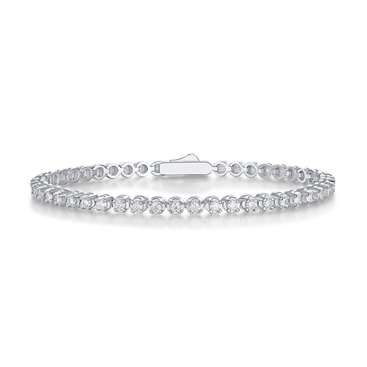 Starlight Moissanite 925 Silver Bracelet