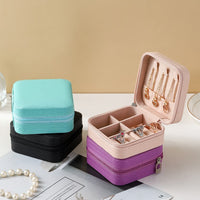 Compact Pink Jewelry Travel Case