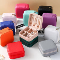 Compact Pink Jewelry Travel Case