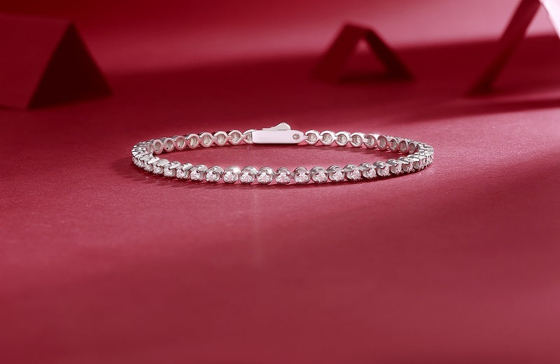 Starlight Moissanite 925 Silver Bracelet