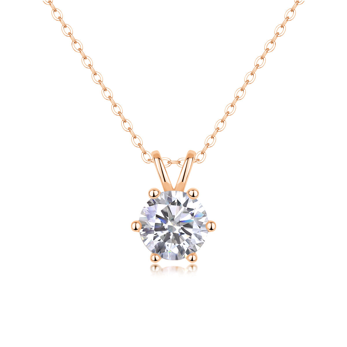 2 Carat Moissanite Pendant in 925 - 3 colors