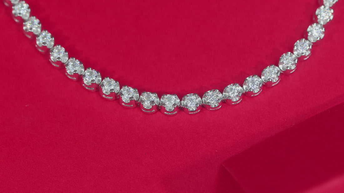Starlight Moissanite 925 Silver Bracelet video